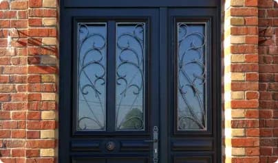 Porte d'entrée design contemporain